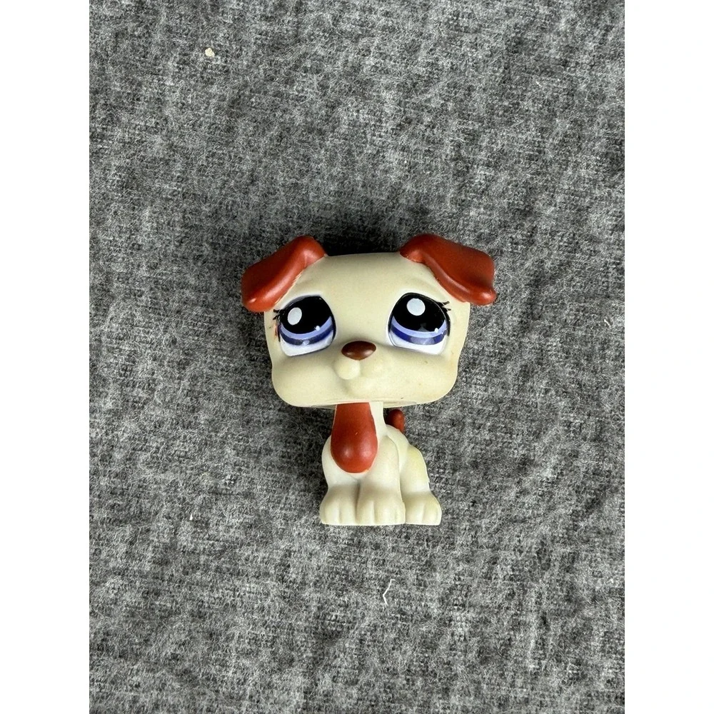 Hasbro Littlest‎ Pet Shop 1743 Jack Russell Brown Dog Figure 2007 LPS Mini Toy